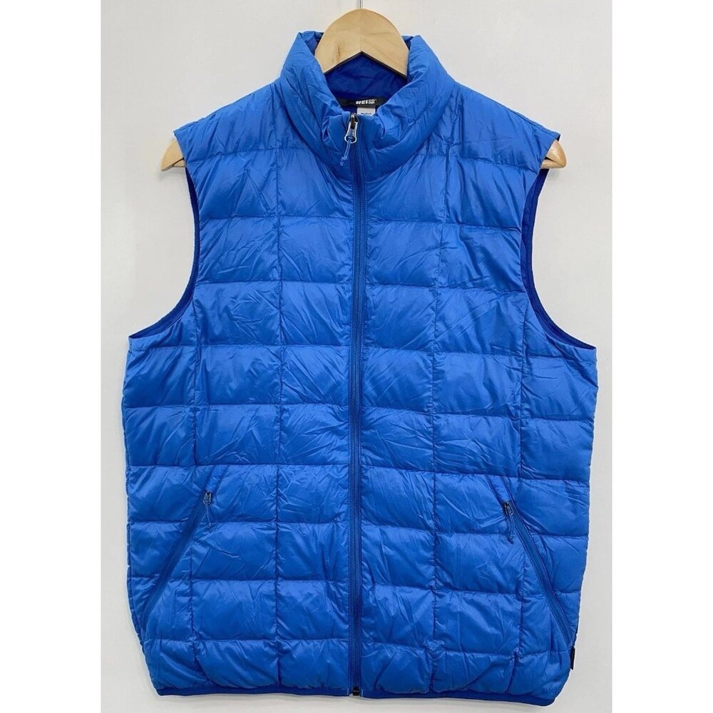 REI Co-op 650 Down Puffer Vest Outdoor Gorpcore Hiking Lightweight Blue Men M